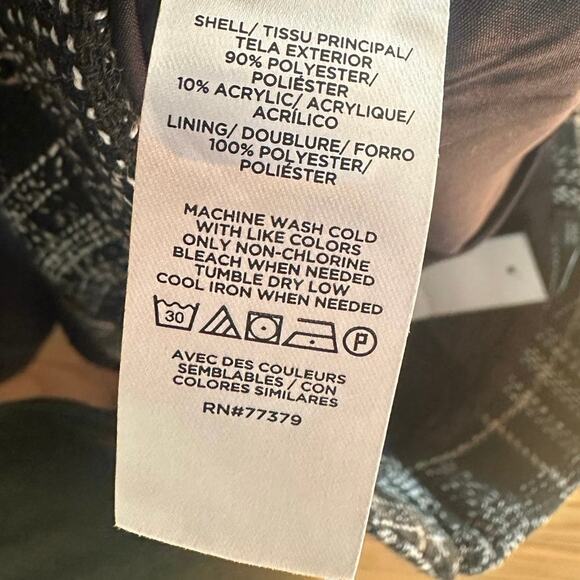 Ann Taylor Factory Black Plaid Midi Skirt - Picture 7 of 8